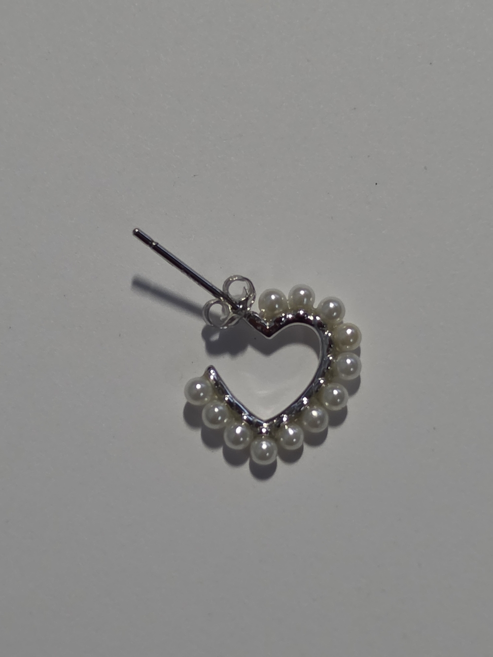 Sterling Forever Pearl Hoop Earrings - White Pearls - Picture 5 of 8
